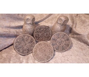 Stickserie ITH - Untersetzer Weihnachten Mandalas